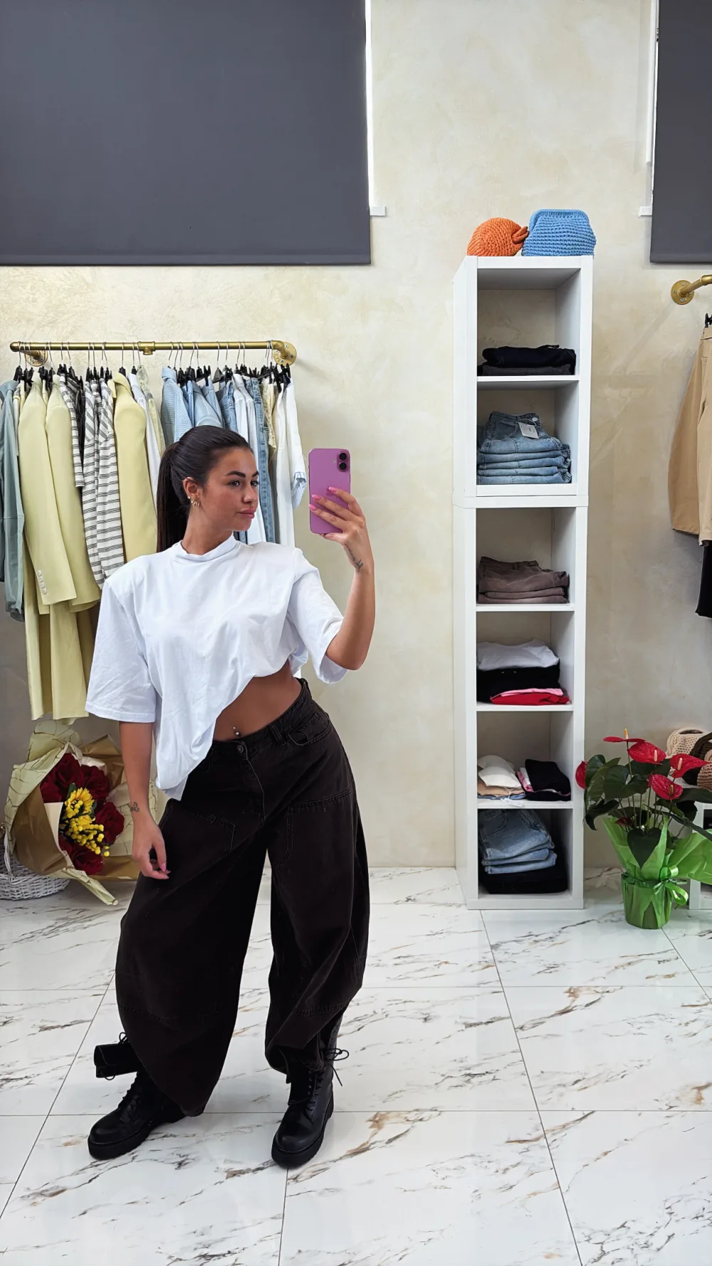 Jeans lumina marroni